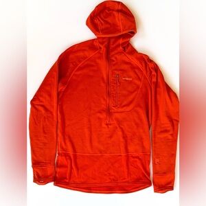 Patagonia Red Half Zip Hoodie Size Men’s Large